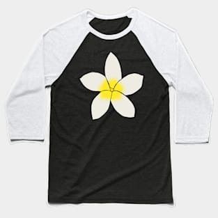 White and yellow flower Baseball T-Shirt